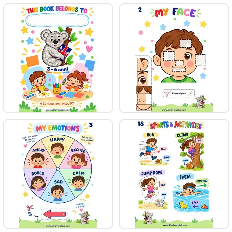 Anteprima del libro delle attività Kindy English